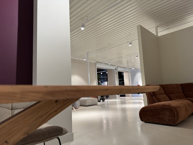 Esstisch Massivholz Natur-Farbe, Tisch Holz-Natur, Länge 240 cm