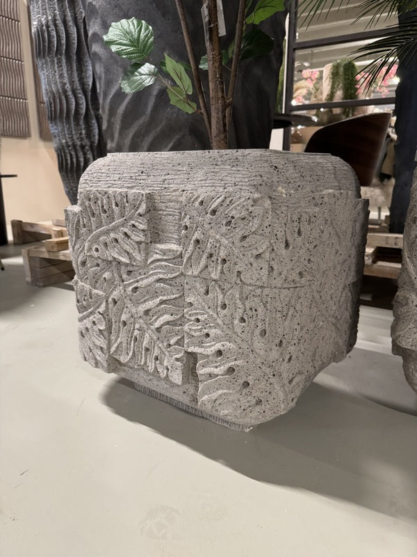 Blumentopf grau Stein, Blumentopf Stein, Maße 70x70 cm