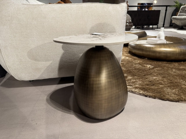 Beistelltisch Bronze Keramik, Höhe 44 cm