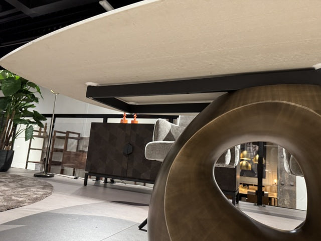 Esstisch Keramik-Tischplatte, Tisch Bronze Tischplatte Keramik, Länge 220 cm