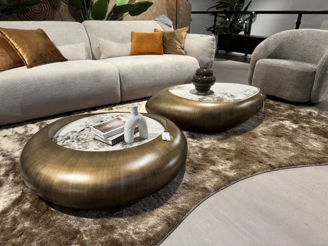 Beistelltisch Bronze Keramik, Höhe 44 cm