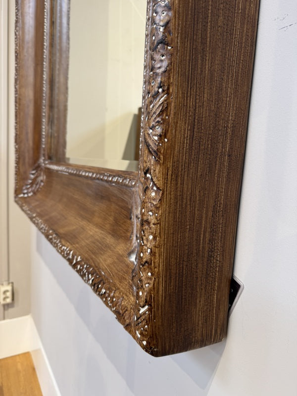 Wandspiegel braun, Wandspiegel XL, Maße 220x125 cm
