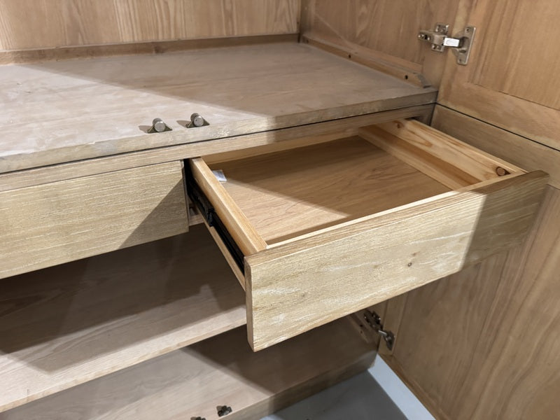 Kleiderschrank Alt-Eiche, Schrank Eiche, Breite 120 cm