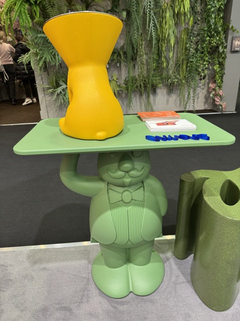 Garten-Beistelltisch grün, Beistelltisch grün Kunststoff, Höhe 68 cm