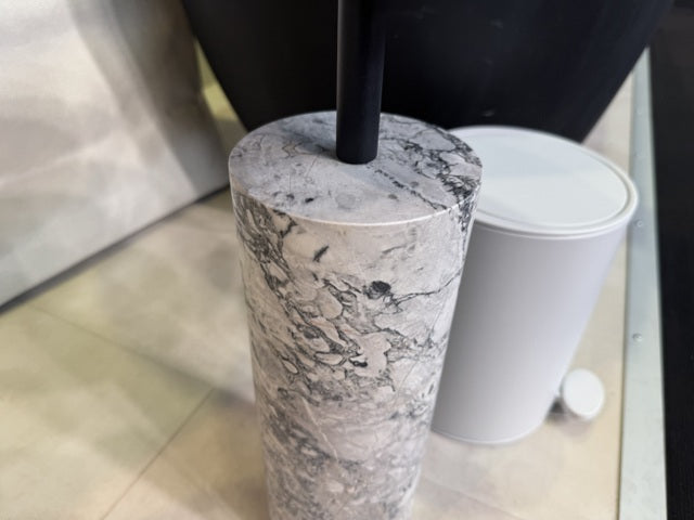 Beistelltisch Marmor-Metall, runder Beistelltisch Marmor, Durchmesser 55 cm