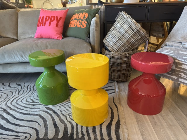 Beistelltisch lila rund, runder Beistelltisch, Durchmesser 40 cm