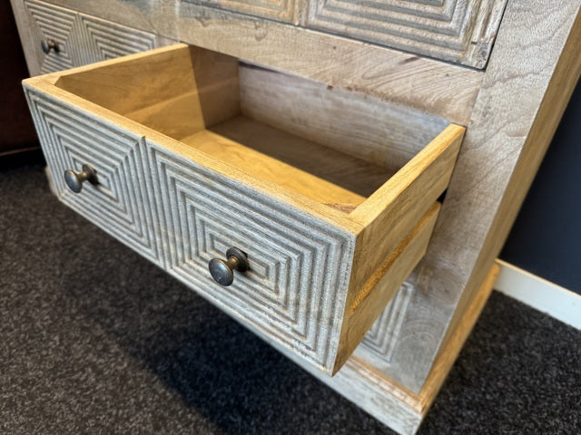 Kleiderschrank Massivholz, Schrank Holz, Breite 100 cm
