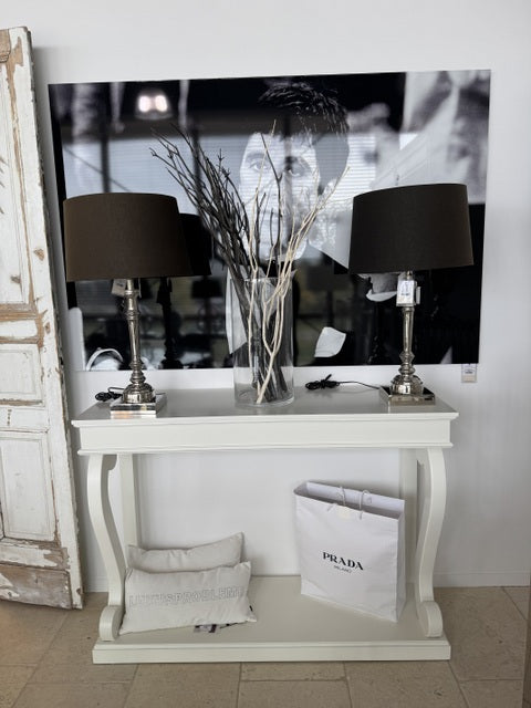 Konsole weiß Holz, Wandtisch weiß, Konsole Landhaus weiß, Breite 140 cm