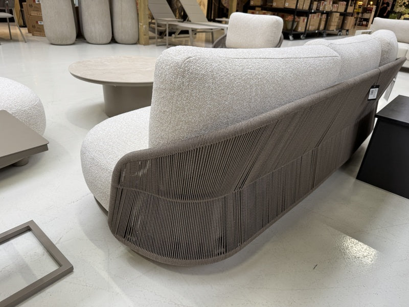 Gartensofa 3-Sitzer taupe, Breite 222 cm