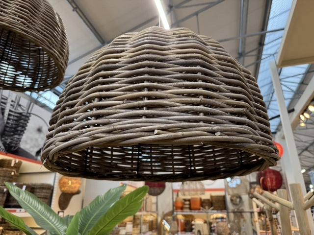 Hängelampe Rattan, Pendelleuchte Rattan, Durchmesser 50 cm