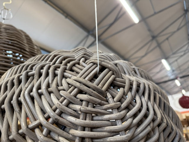 Hängelampe Rattan, Pendelleuchte Rattan, Durchmesser 50 cm