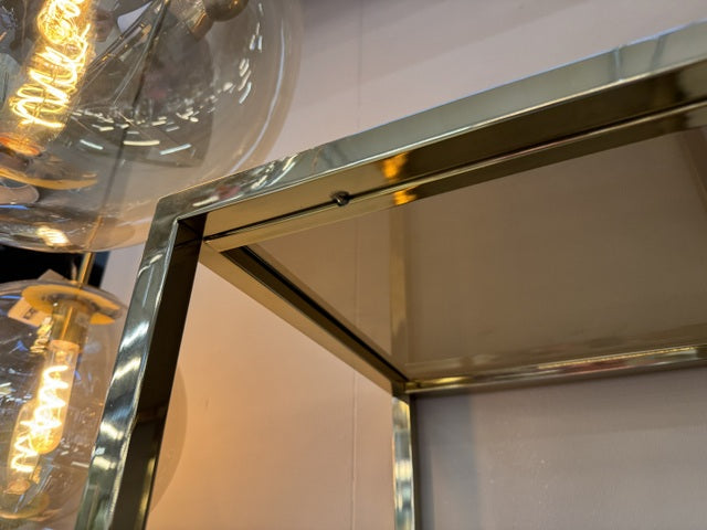 Regal Gold matt, Bücherregal Metall Gold, Höhe 200 cm