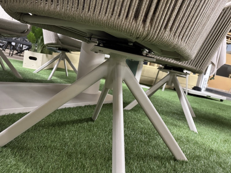 Gartenstuhl drehbar Aluminium, Gartenstuhl creme-beige