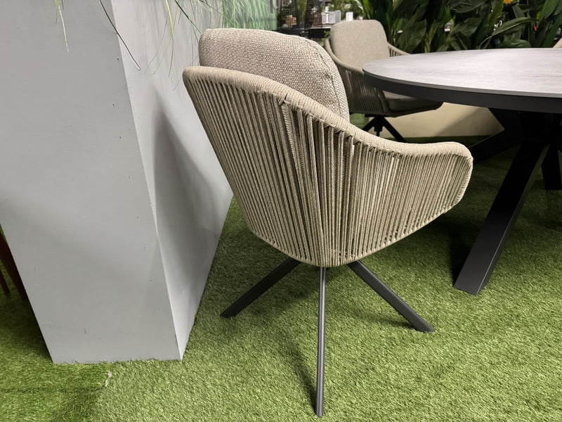 Gartenstuhl drehbar Aluminium, Gartenstuhl creme