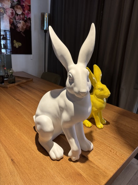 Osterhase weiß, Deko-Hase weiß, Höhe 60 cm