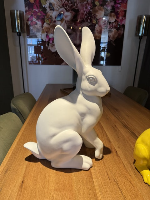 Osterhase weiß, Deko-Hase weiß, Höhe 60 cm