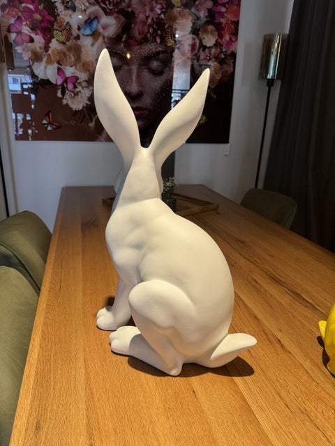 Deko-Hase weiß, Hase weiß, Höhe 60 cm