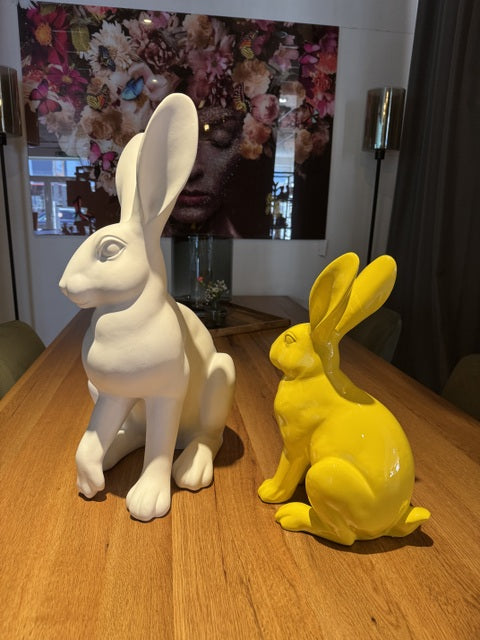 Deko-Hase weiß, Hase weiß, Höhe 60 cm