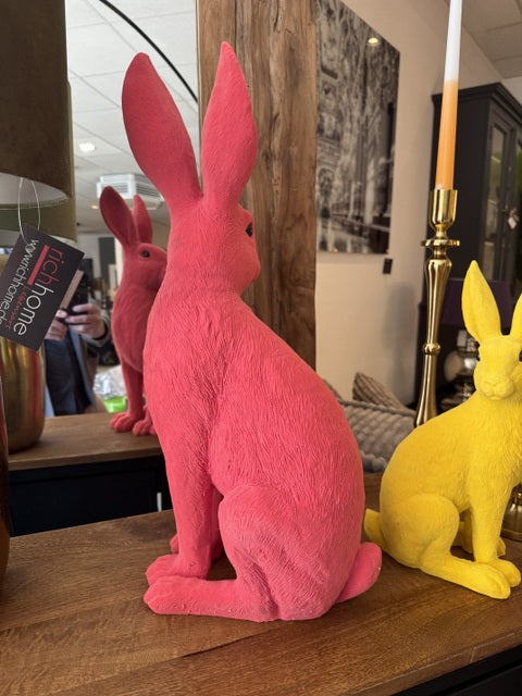 Osterhase pink, Deko-Hase pink, Höhe 50 cm