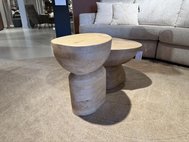 Couchtische 2er Set, Couchtisch Holz Naturholzhell