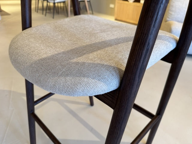 Barstuhl braun Holz-Gestell, Sitzhöhe 75 cm