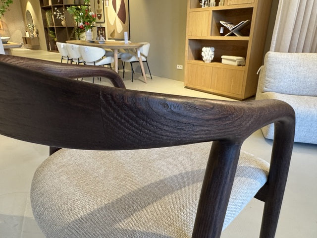 Barstuhl braun Holz-Gestell, Sitzhöhe 75 cm