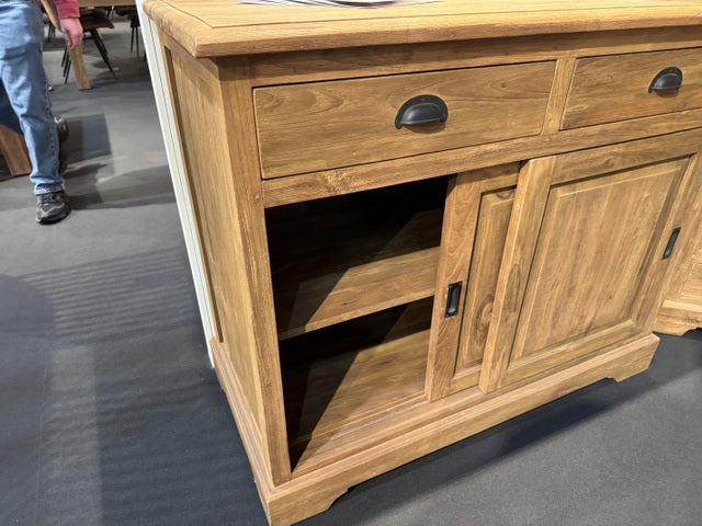Sideboard Holz Teak, Anrichte mit Schubladen Massivholz Teak, Breite 150 cm