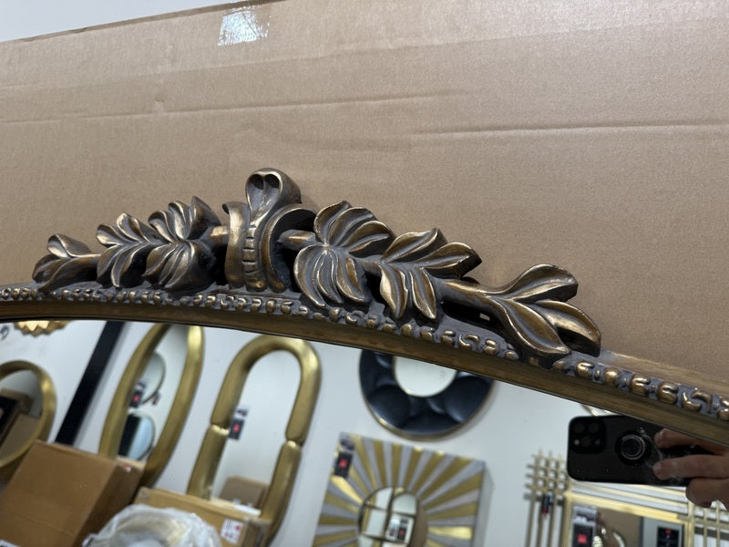 Wandspiegel XXL, Spiegel Antikgold, Wandspiegel Antikgold, Breite 165 cm