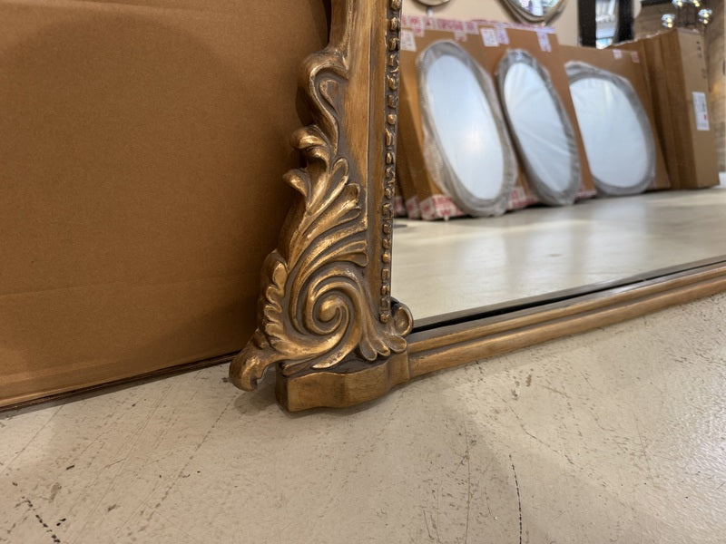 Wandspiegel XXL, Spiegel Antikgold, Wandspiegel Antikgold, Breite 165 cm