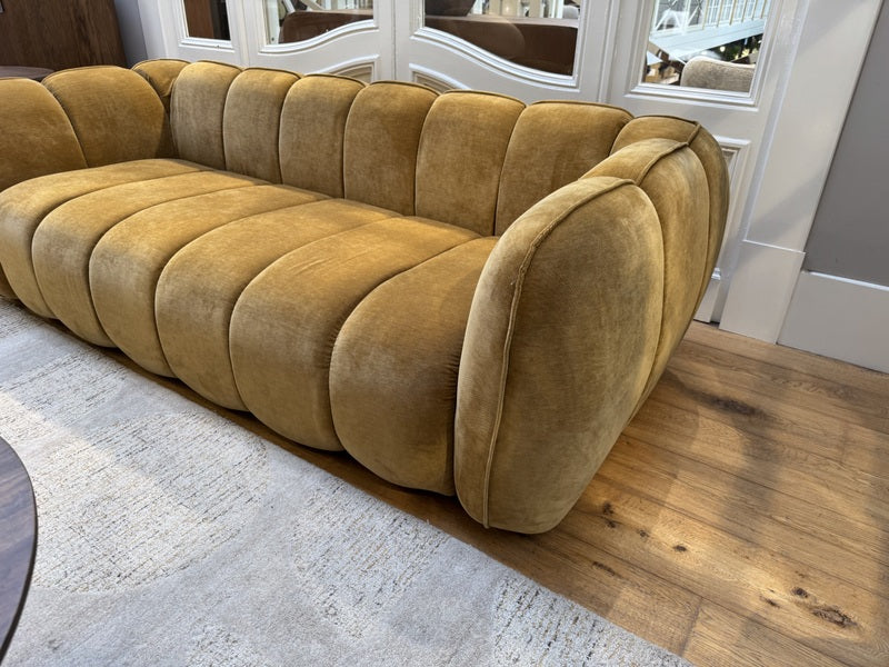 Sofa Senfgelb, 3 Sitzer Sofa gelb, Breite 220 cm