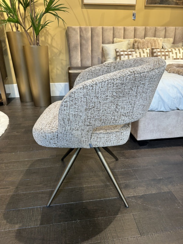 Stuhl taupe-Sand, Stuhl Bronze-Stuhlbeine, Breite 60 cm