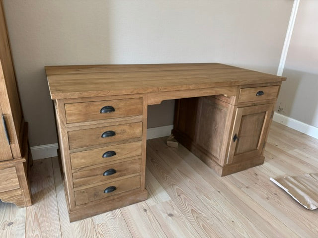 Teak Desk, Teak Table, Solid Wood Desk, 160 cm Wide