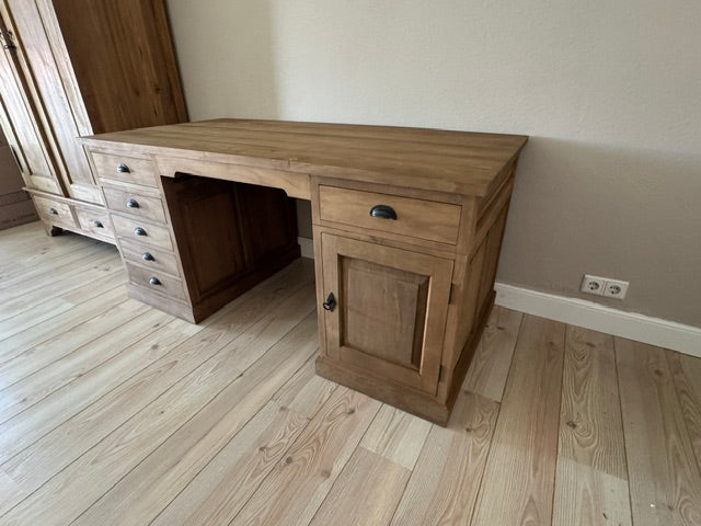 Teak Desk, Teak Table, Solid Wood Desk, 160 cm Wide