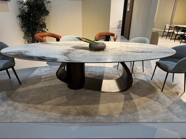 Esstisch oval Keramik, ovaler Tisch Keramik Tischplatte, Länge 200 cm