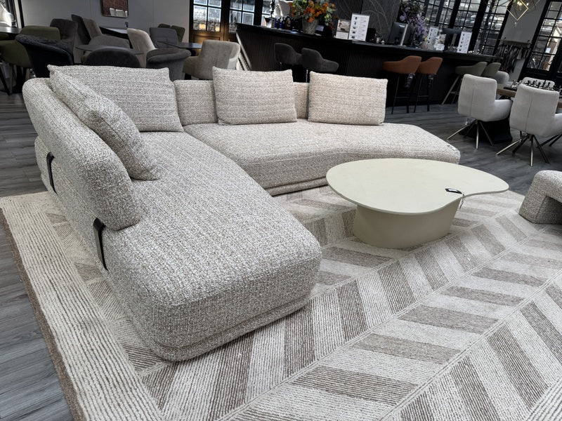 Loungesofa Farbe Sand-taupe, Ecksofa taupe, Breite 359 cm