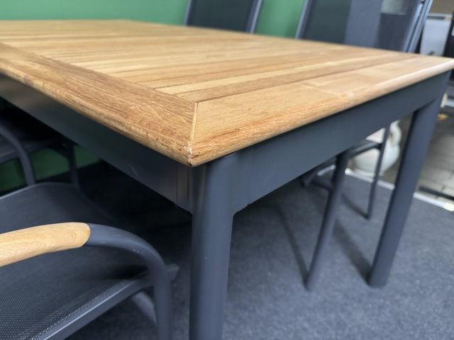 Gartentisch Teakholz ausziehbar, ausziehbarer Gartentisch Teakholz Tischplatte, Länge 152-210 cm