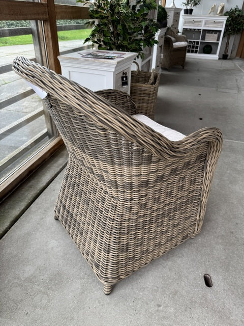 Gartenstuhl Rattan-Kunststoff,  Rattanstuhl für Garten
