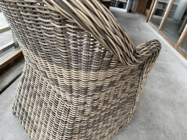 Gartenstuhl Rattan-Kunststoff,  Rattanstuhl für Garten