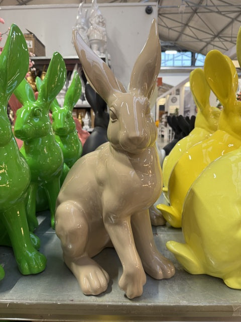 Osterhase taupe, Deko-Hase taupe, Hase taupe, Höhe 60 cm