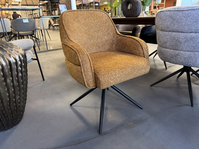 Stuhl Farbe Senf-gelb, Esszimmerstuhl gelb drehbar