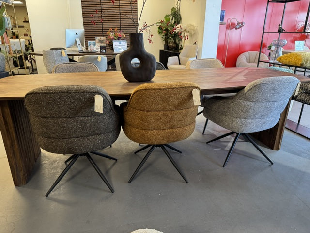 Stuhl Farbe Senf-gelb, Esszimmerstuhl gelb drehbar