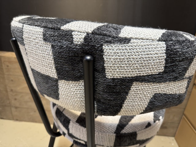 Barstuhl weiß-schwarz, Barstuhl creme-weiß, Sitzhöhe 65 cm