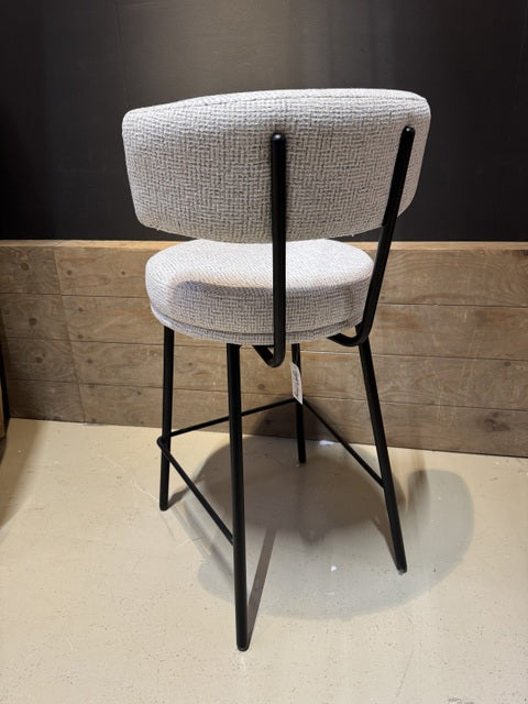 Barstuhl creme, Barstuhl creme-weiß, Sitzhöhe 65 cm