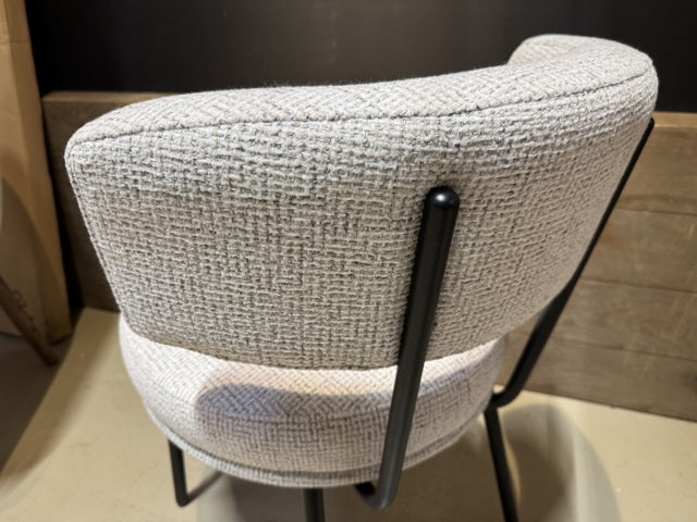 Esszimmerstuhl creme, Stuhl rund creme-weiß