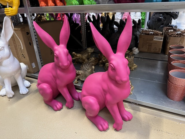 Osterhase lila, Deko-Hase lila, Hase lila, Höhe 60 cm