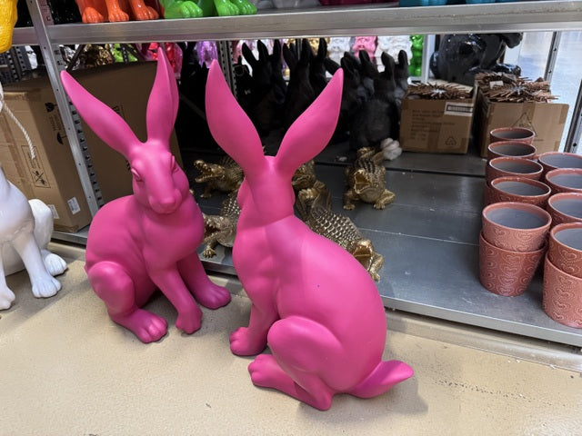 Osterhase lila, Deko-Hase lila, Hase lila, Höhe 60 cm