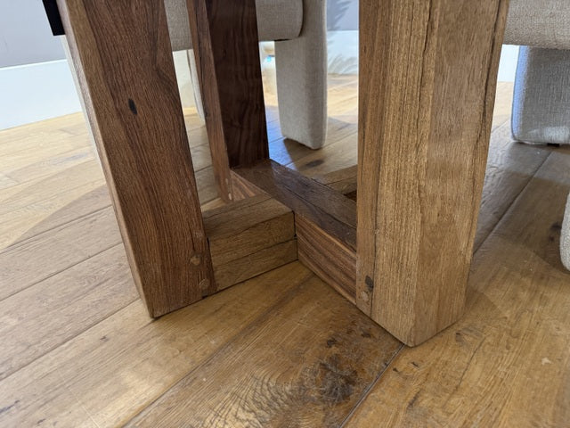 Esstisch rund braun, runder Tisch Naturholz, Durchmesser 130 cm