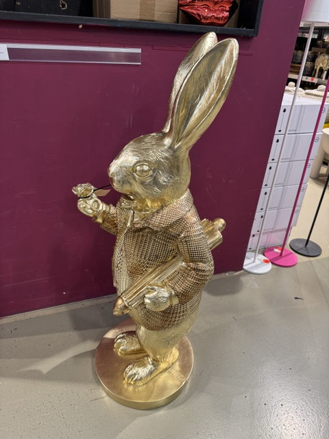Osterhase Gold XXL, Deko-Hase Gold, Hase XXL Gold, Höhe 100 cm