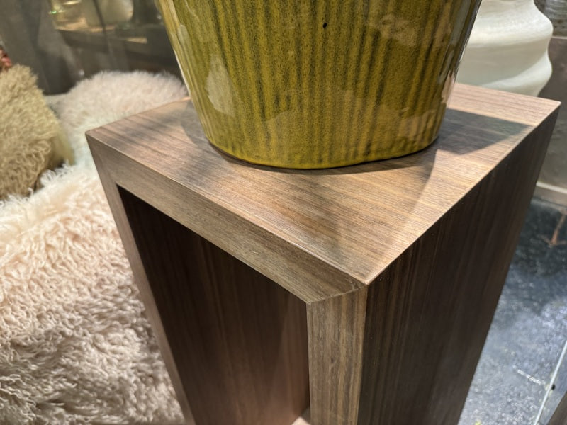 Dekosäule Holz, Säule braun Holz, Höhe 85 cm