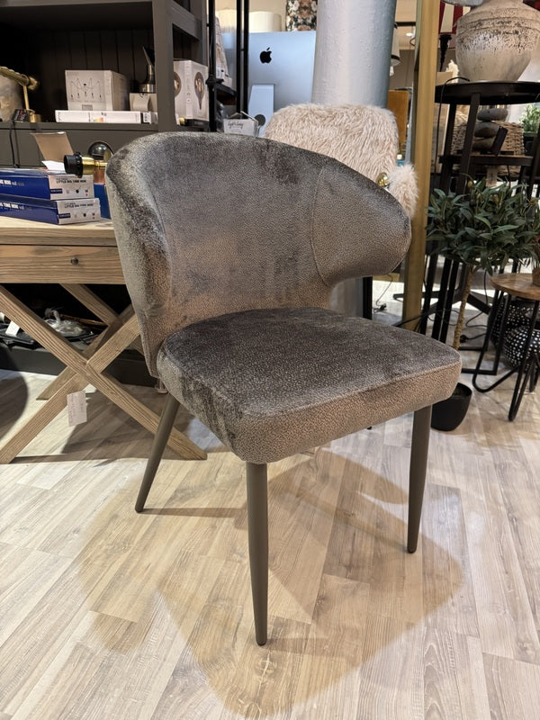 Stuhl taupe, Stuhl mit Armlehne Farbe taupe-braun